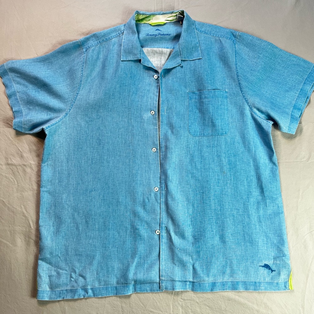 Tommy Bahama Linen Short Sleeve Shirt Sz. XL